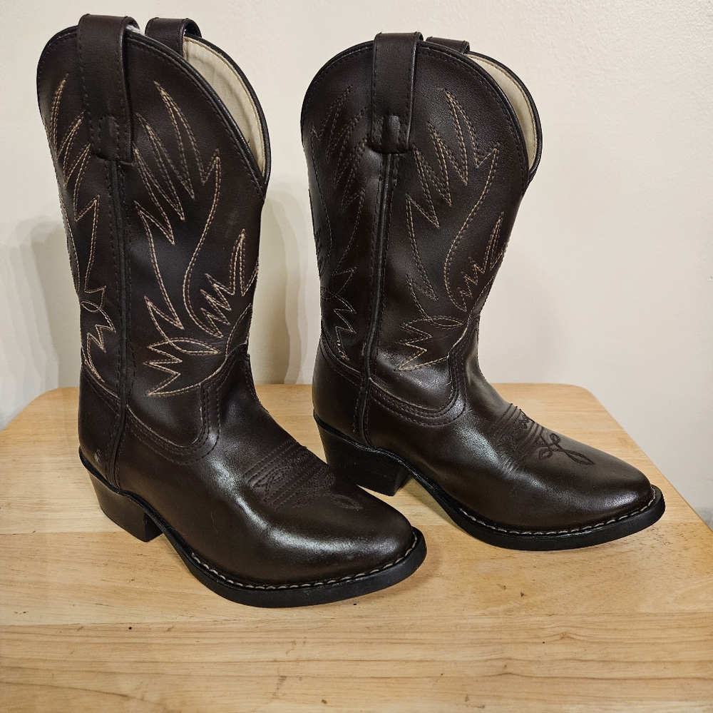 Brown Western Boys Cowboy Boots